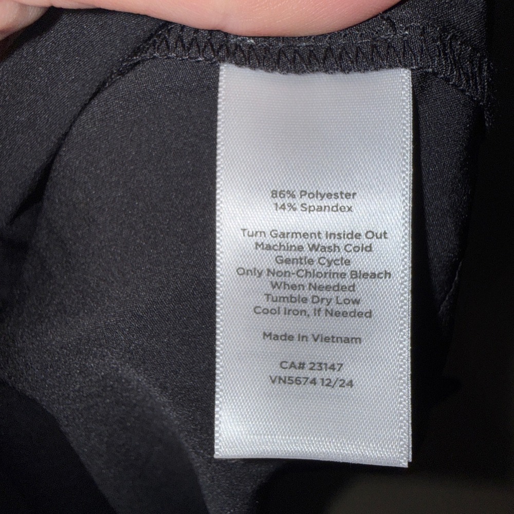 T by Talbots Cargo Active Skort 1X Black Elastic Waist Stretch Utility Skirt - Picture 6 of 6